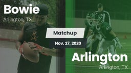 Matchup: Bowie  vs. Arlington  2020