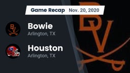 Recap: Bowie  vs. Houston  2020