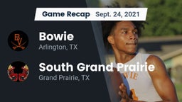 Recap: Bowie  vs. South Grand Prairie  2021