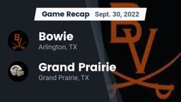 Recap: Bowie  vs. Grand Prairie  2022