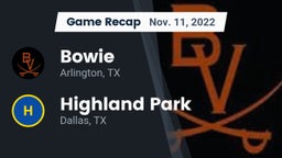 Recap: Bowie  vs. Highland Park  2022