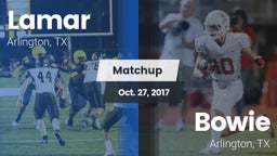 Matchup: Lamar  vs. Bowie  2017