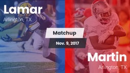 Matchup: Lamar  vs. Martin  2017