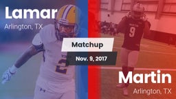 Matchup: Lamar  vs. Martin  2017