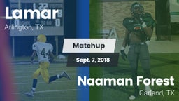 Matchup: Lamar  vs. Naaman Forest  2018