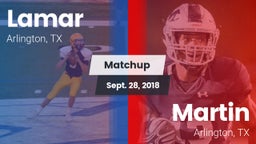 Matchup: Lamar  vs. Martin  2018
