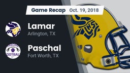 Recap: Lamar  vs. Paschal  2018