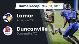 Recap: Lamar  vs. Duncanville  2018