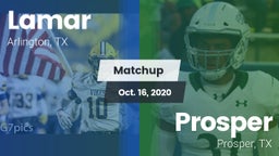 Matchup: Lamar  vs. Prosper  2020