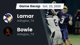 Recap: Lamar  vs. Bowie  2020