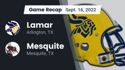 Recap: Lamar  vs. Mesquite  2022