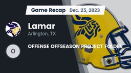 Recap: Lamar  vs. OFFENSE OFFSEASON PROJECT FOLDER 2023