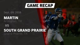 Recap: Martin  vs. South Grand Prairie  2016