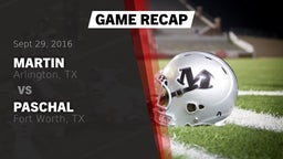 Recap: Martin  vs. Paschal  2016