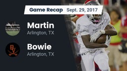 Recap: Martin  vs. Bowie  2017