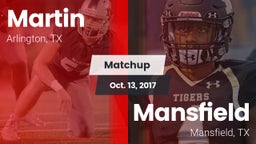 Matchup: Martin  vs. Mansfield  2017