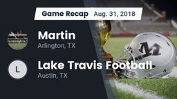 Recap: Martin  vs. Lake Travis Football 2018