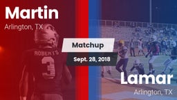 Matchup: Martin  vs. Lamar  2018
