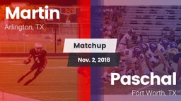 Matchup: Martin  vs. Paschal  2018