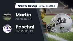 Recap: Martin  vs. Paschal  2018