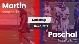 Matchup: Martin  vs. Paschal  2019