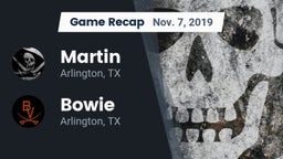 Recap: Martin  vs. Bowie  2019