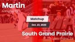Matchup: Martin  vs. South Grand Prairie  2020