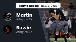 Recap: Martin  vs. Bowie  2020