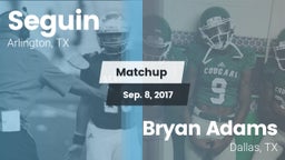 Matchup: Seguin  vs. Bryan Adams  2017