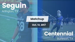 Matchup: Seguin  vs. Centennial  2017