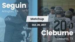 Matchup: Seguin  vs. Cleburne  2017