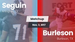 Matchup: Seguin  vs. Burleson  2017
