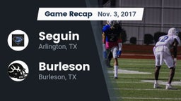 Recap: Seguin  vs. Burleson  2017