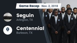 Recap: Seguin  vs. Centennial  2018