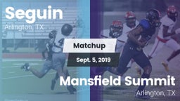 Matchup: Seguin  vs. Mansfield Summit  2019
