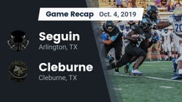 Recap: Seguin  vs. Cleburne  2019