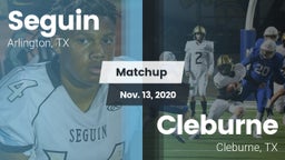 Matchup: Seguin  vs. Cleburne  2020