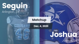 Matchup: Seguin  vs. Joshua  2020