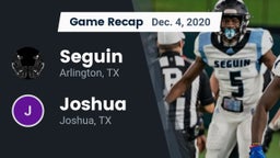 Recap: Seguin  vs. Joshua  2020