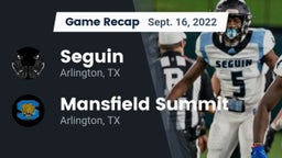 Recap: Seguin  vs. Mansfield Summit  2022