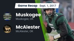 Recap: Muskogee  vs. McAlester  2017