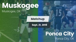 Matchup: Muskogee  vs. Ponca City  2018
