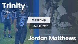 Matchup: Trinity  vs. Jordan Matthews 2016