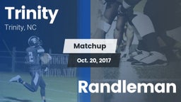 Matchup: Trinity  vs. Randleman 2016