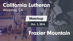 Matchup: California Lutheran vs. Frazier Mountain 2016