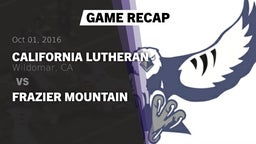 Recap: California Lutheran  vs. Frazier Mountain 2016