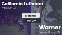 Matchup: California Lutheran vs. Warner  2017