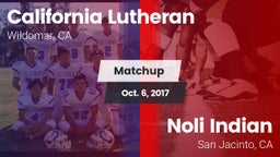 Matchup: California Lutheran vs. Noli Indian  2017