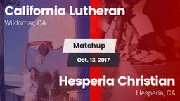 Matchup: California Lutheran vs. Hesperia Christian  2017