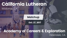 Matchup: California Lutheran vs. Academy of Careers & Exploration  2017